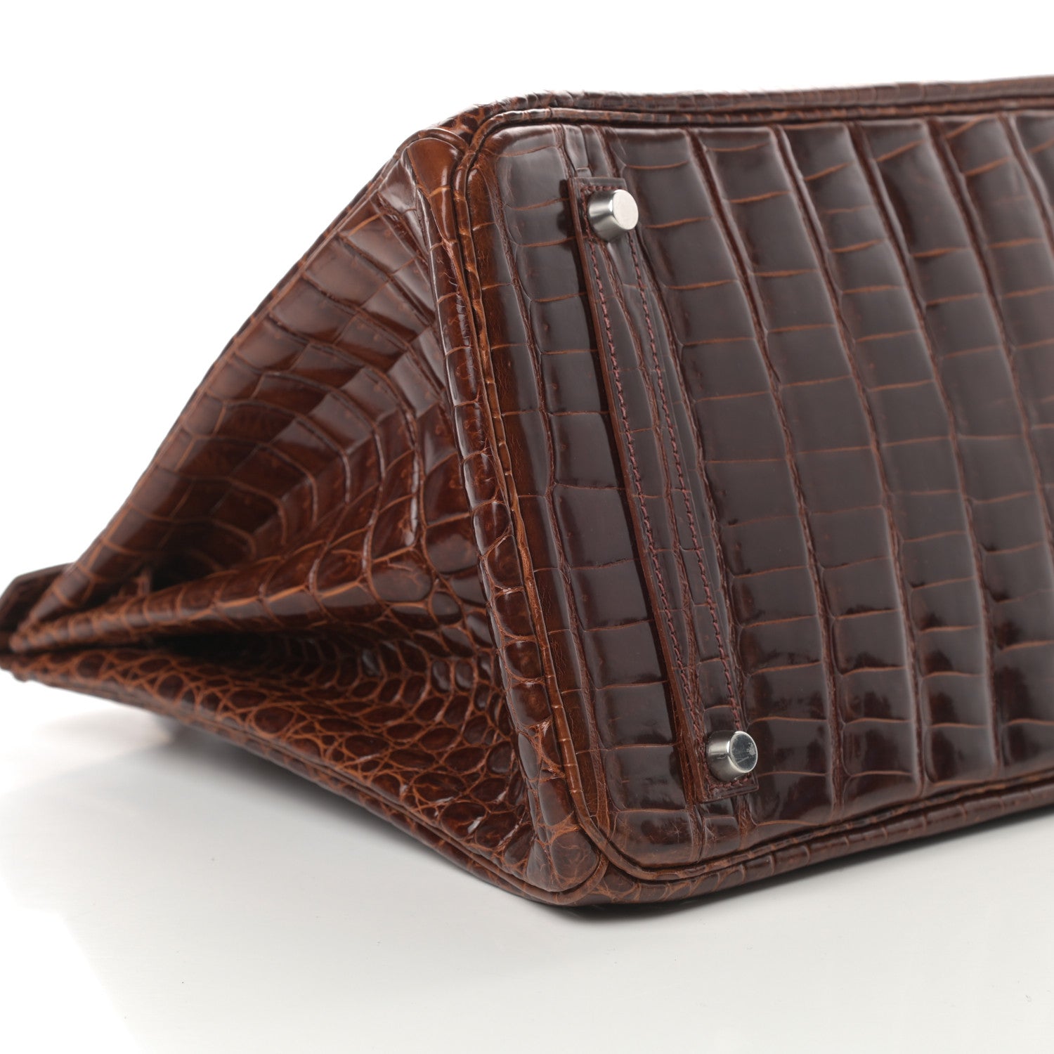 Hermes Shiny Porosus Birkin 35 Miel 32 of 34