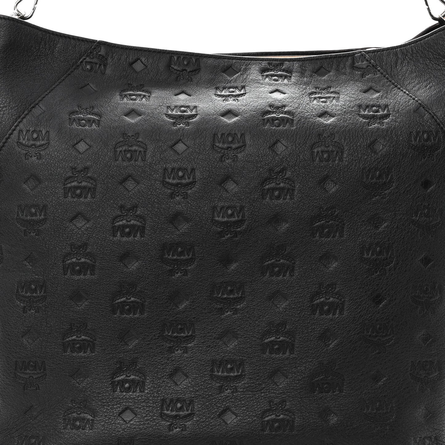 Calfskin Ottomar Monogram Large Klara Hobo Black Beige
