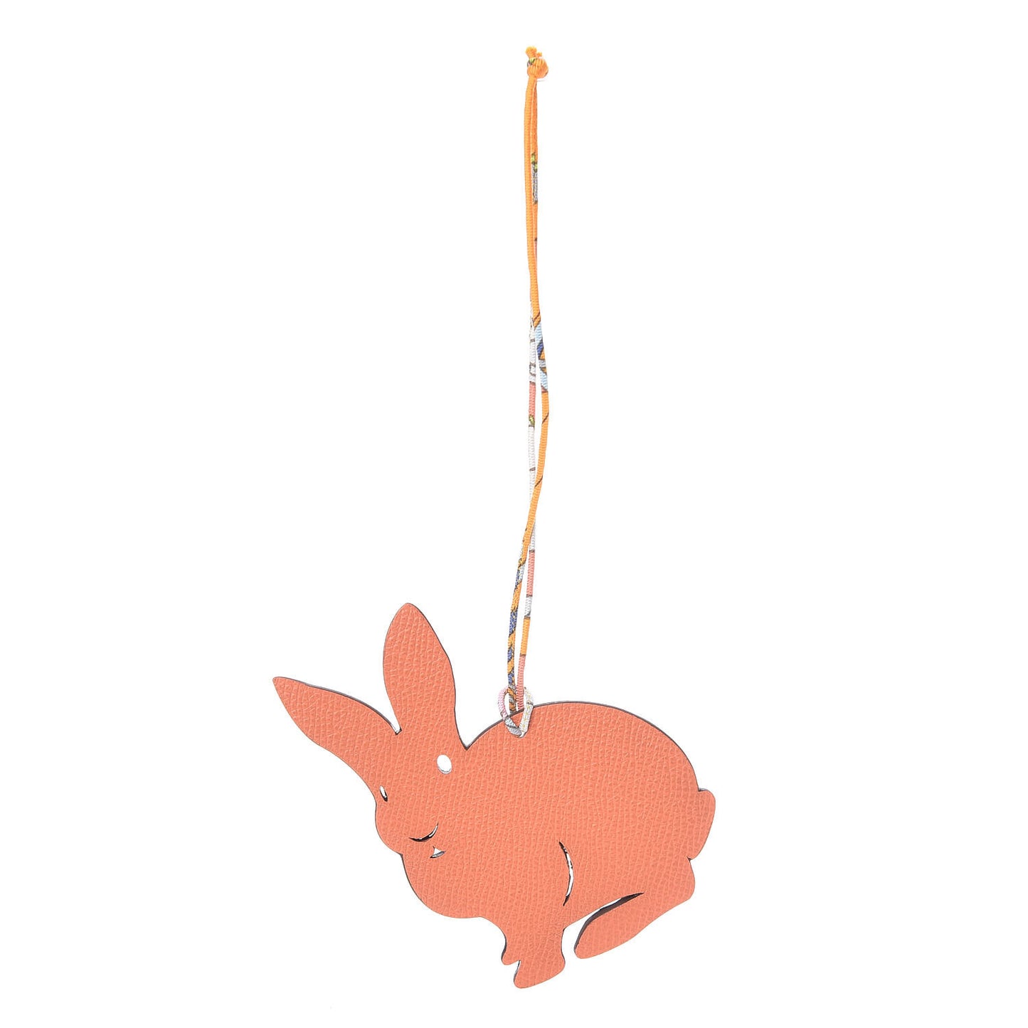 Epsom Togo Petit H Rabbit Bag Charm Mangue Etain