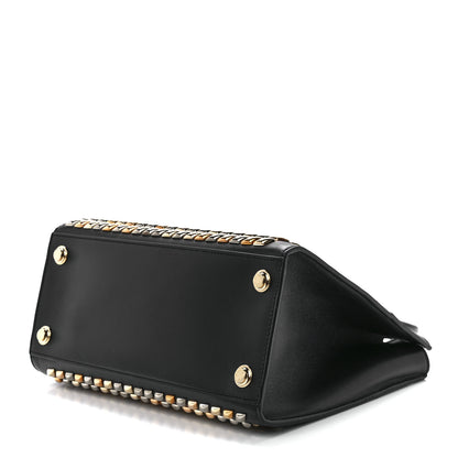 Louis Vuitton Calfskin Studded City Steamer PM Black 8 of 10