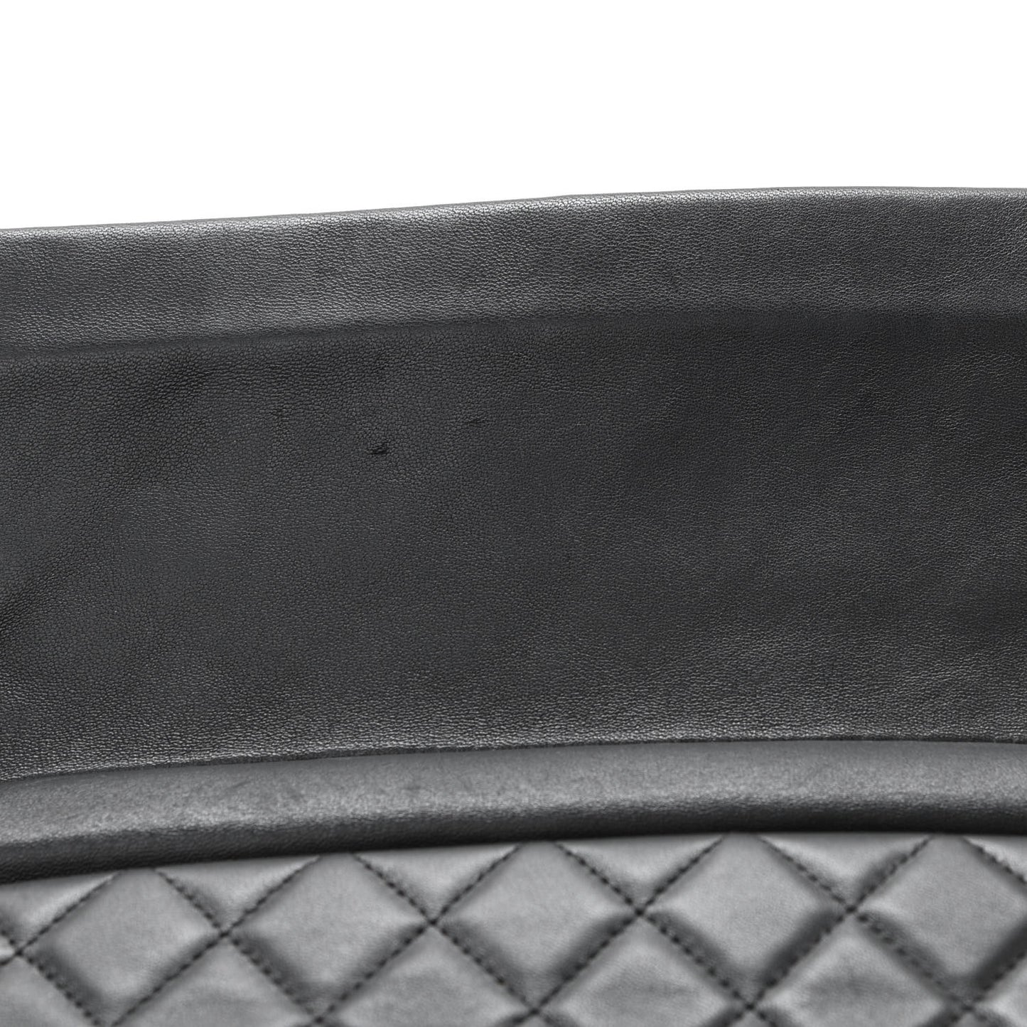 Lambskin Quilted Beauty CC Boy Clutch Black