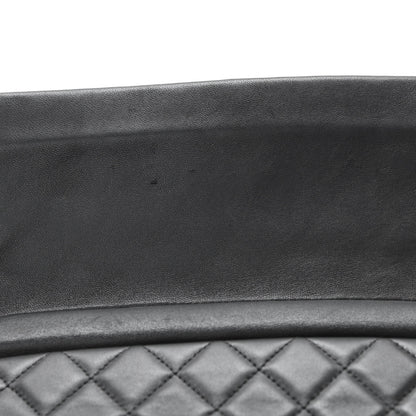 Chanel Lambskin Quilted Beauty CC Boy Clutch Black 9 of 9