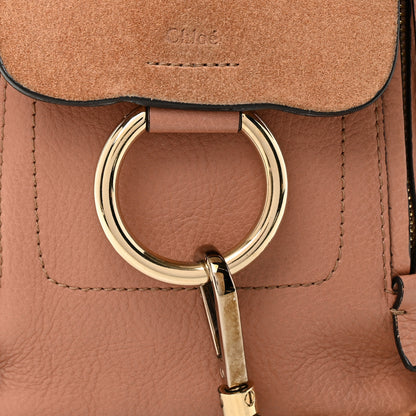 Chloe Suede Calfskin Small Faye Backpack Nougat 8 of 13