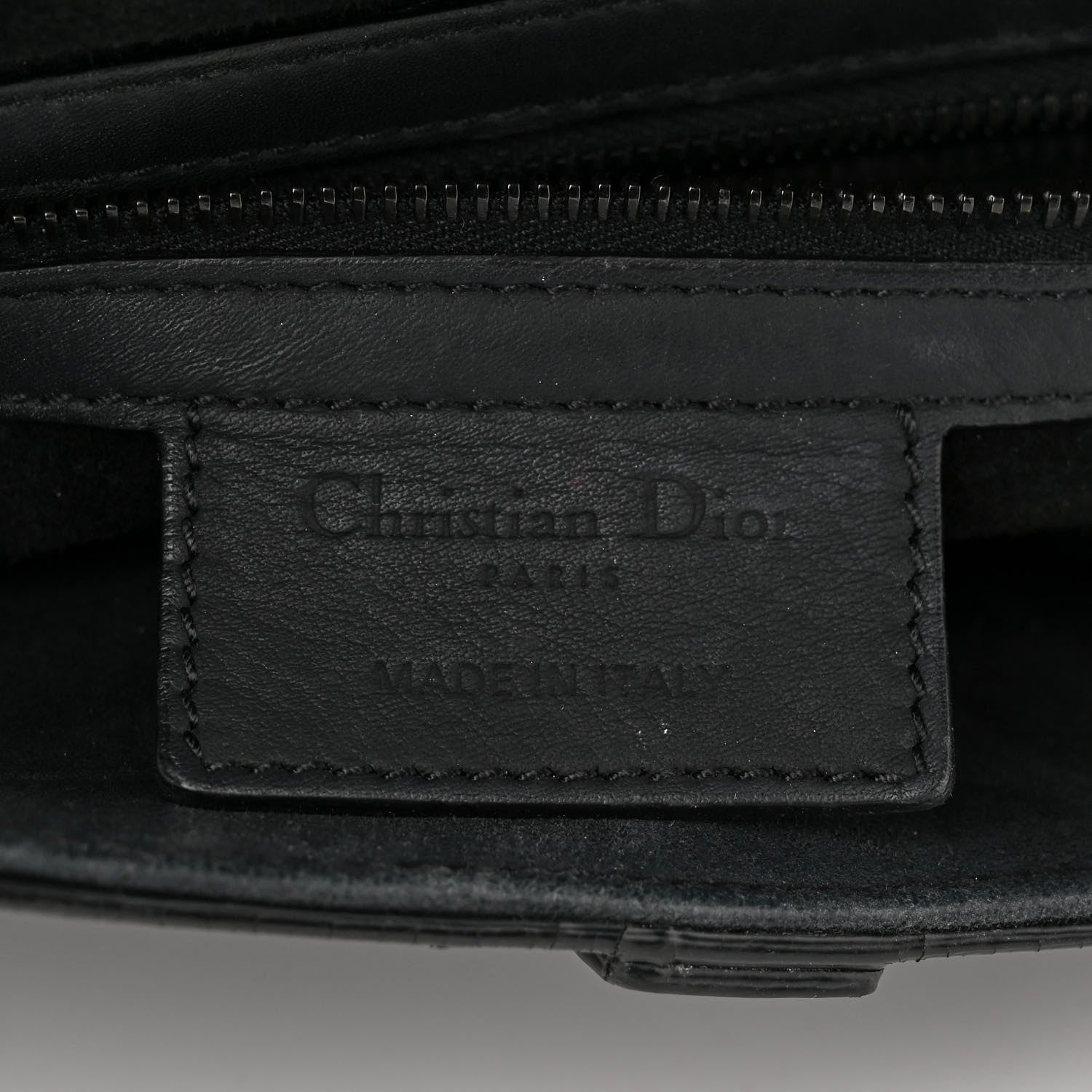 Christian Dior Ultra Matte Calfskin Saddle Bag Black 6 of 14