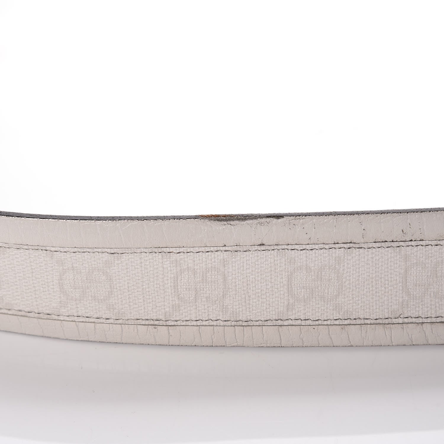 Gucci GG Plus Monogram Calfskin Interlocking G 40mm Belt 95 38 White 11 of 16