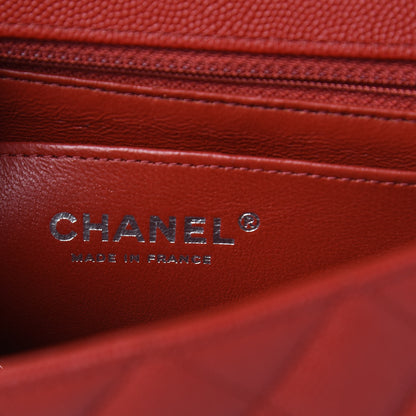 Chanel Caviar Quilted Mini Rectangular Flap Red 7 of 10