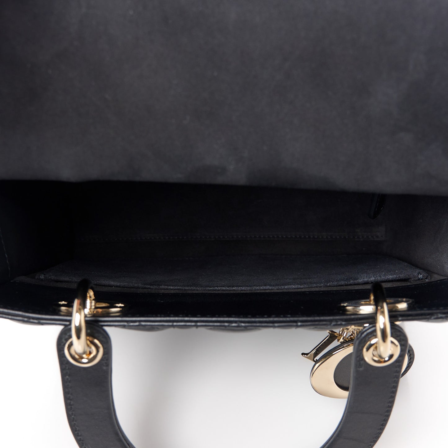 Lambskin Cannage Medium Lady Dior Black