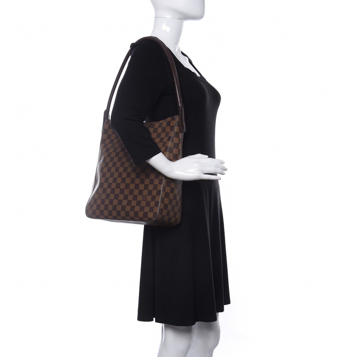Louis Vuitton Damier Ebene Looping GM 2 of 10