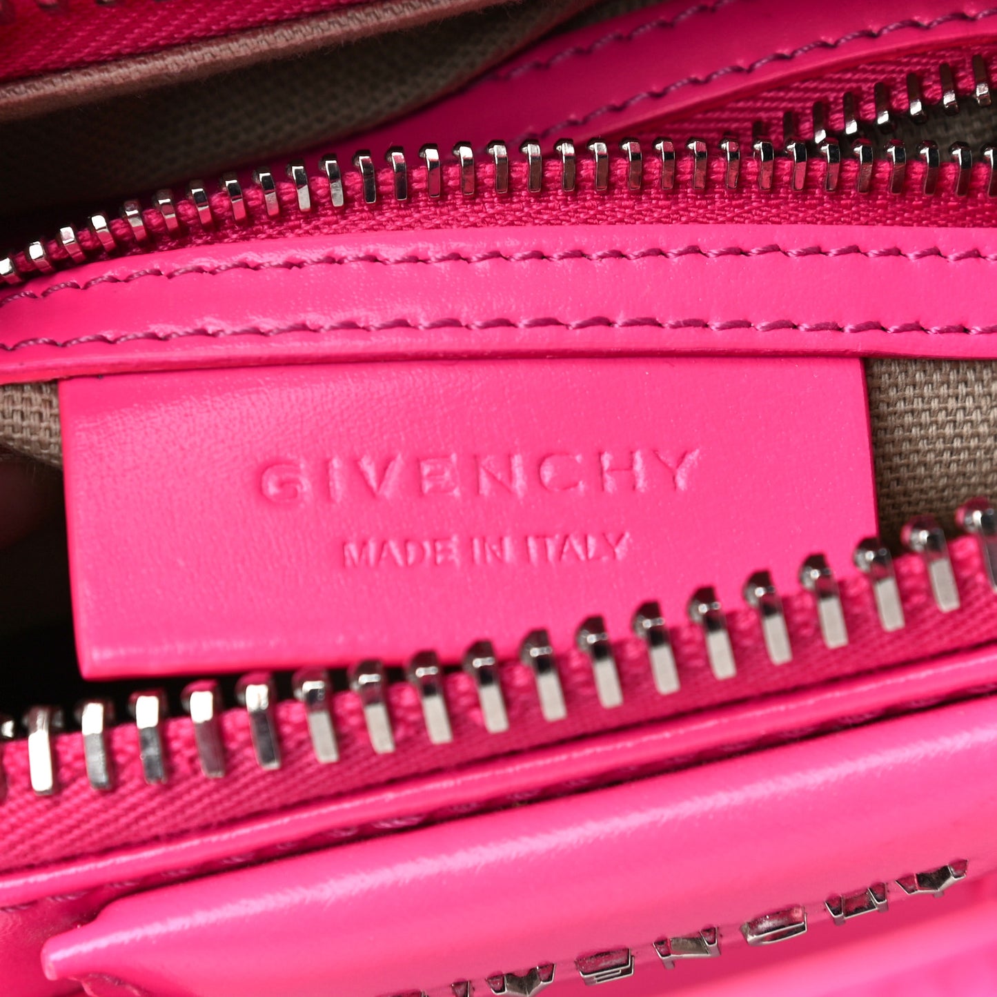 Shiny Lord Calfskin Mini Antigona Shocking Pink