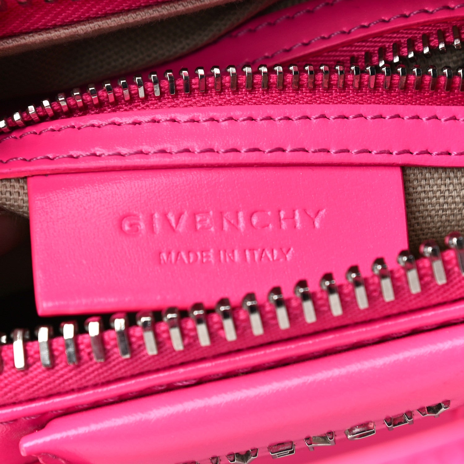 Givenchy Shiny Lord Calfskin Mini Antigona Shocking Pink 6 of 17
