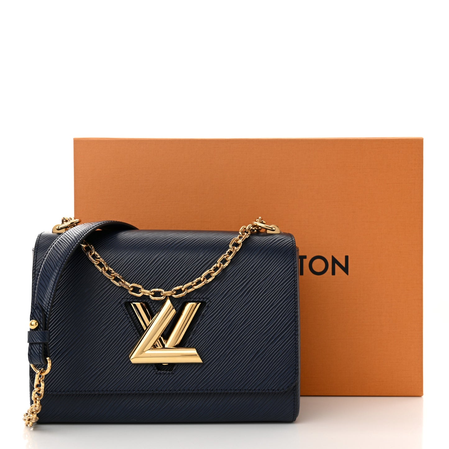 Epi Twist Shoulder Bag MM Indigo