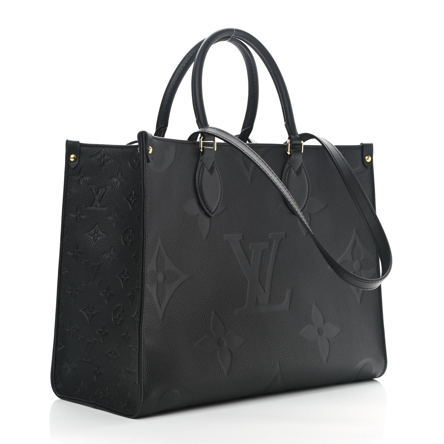Louis Vuitton Empreinte Monogram Giant Onthego MM Black 3 of 9