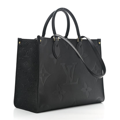 Louis Vuitton Empreinte Monogram Giant Onthego MM Black 3 of 9
