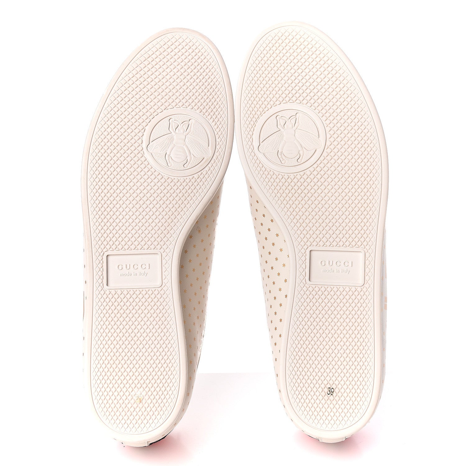 Gucci X SEGA Calfskin GUCCY Stars Womens Falacer Sneakers 39 White 5 of 10