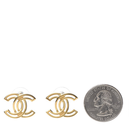 Chanel Metal Obazine CC Earrings Gold 2 of 5
