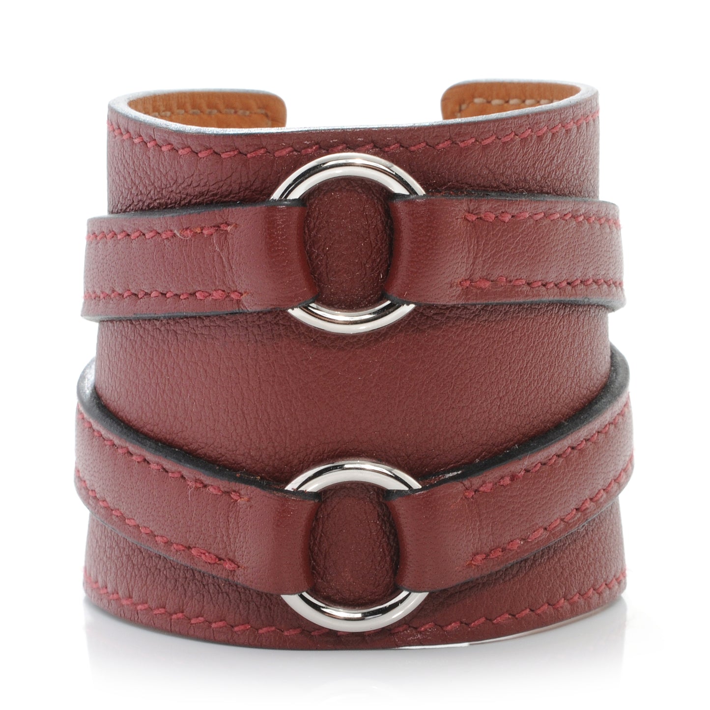 Swift Leather Alma Cuff Rouge H