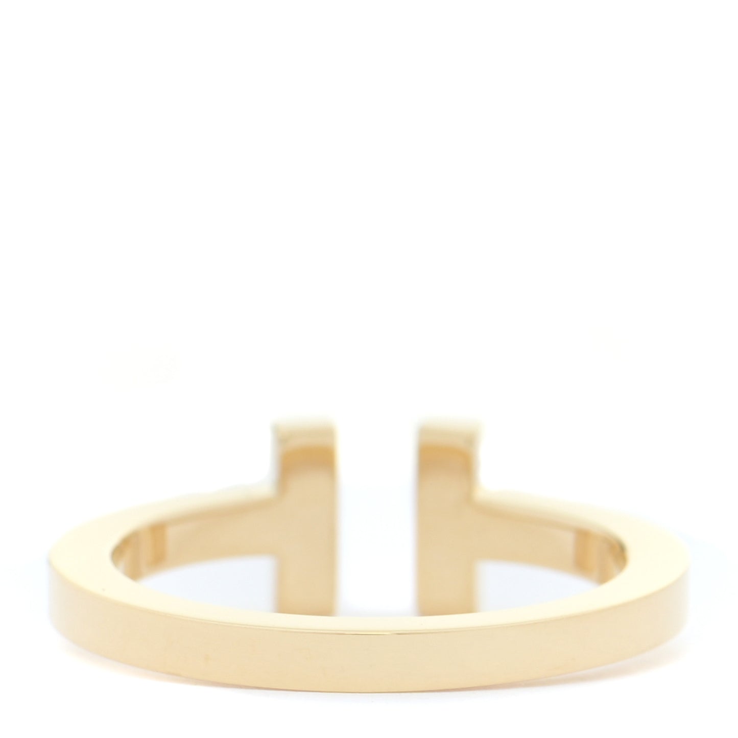 18K Yellow Gold T Square Ring 62 10