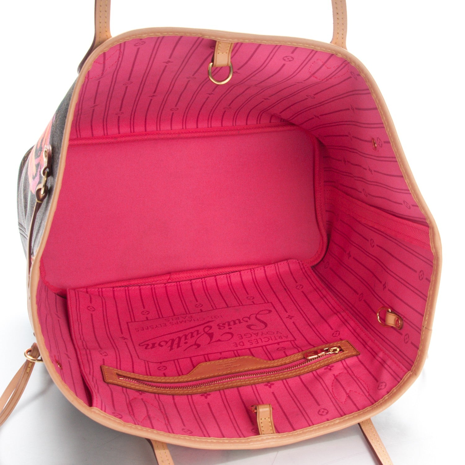 Louis Vuitton Monogram Roses Neverfull MM 5 of 7