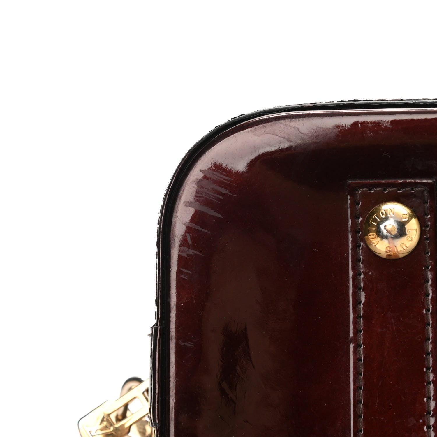 Louis Vuitton Vernis Alma PM Amarante 14 of 19