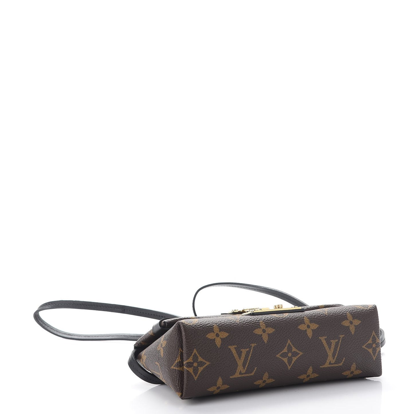 Monogram Triangle Chain Wallet Black