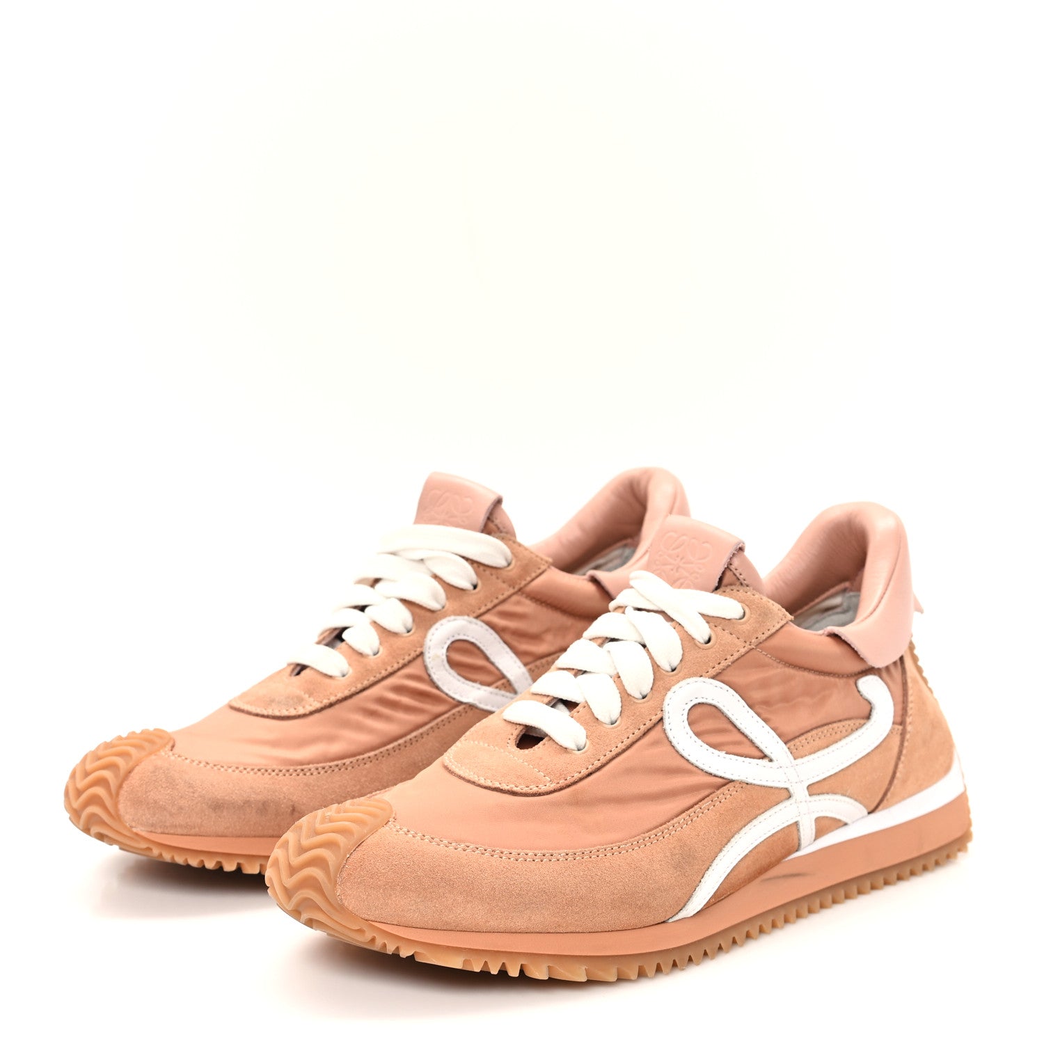 Loewe Nylon Suede Flow Runner Sneakers 38 Powder 4 of 9