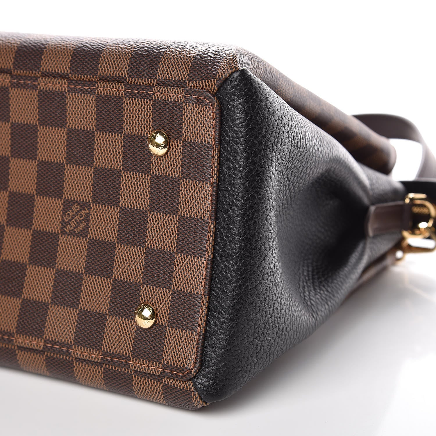 Louis Vuitton Cuir Taurillon Damier Ebene Normandy Black 8 of 9