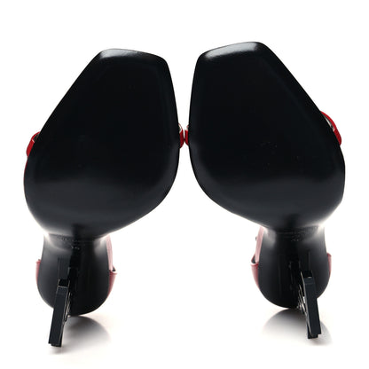 Saint Laurent Patent Calfskin Opyum 110 Sandals 36 Red 5 of 7