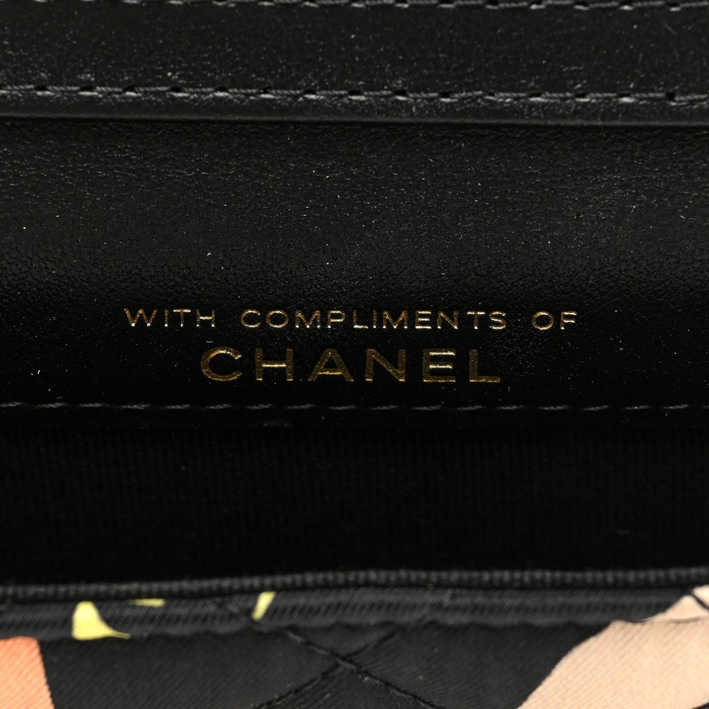 Canvas Printed CC Mini Clutch With Chain Multicolor