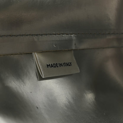 Mansur Gavriel Metallic Calfskin Bucket Bag Silver 6 of 8