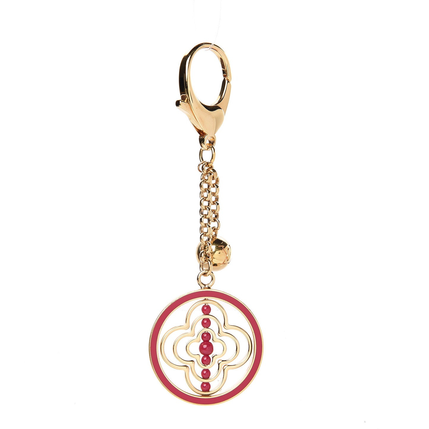 Whirly Flower Bag Charm Rose Indien