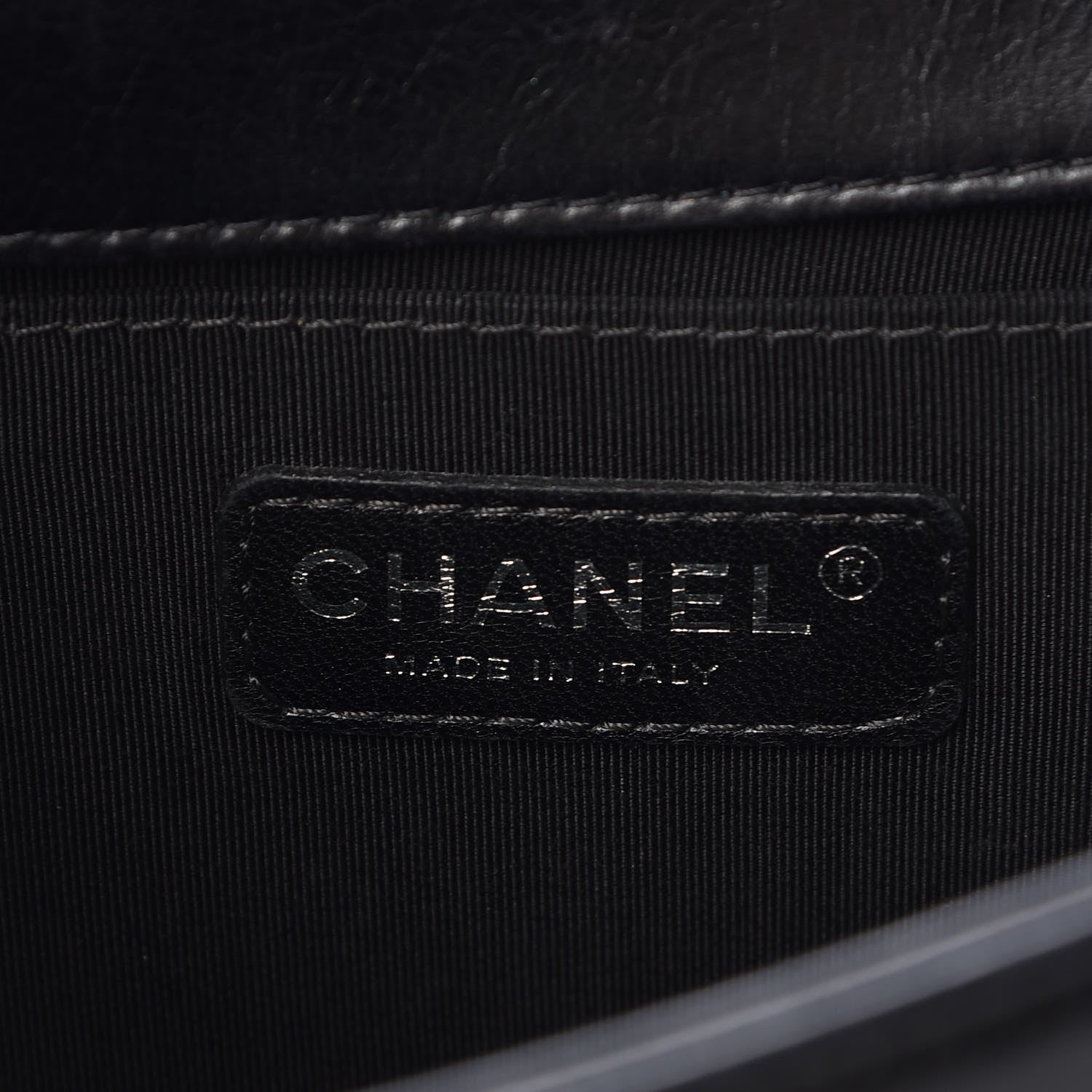 Chanel Calfskin Double Stitch Medium Boy Flap Black 6 of 15