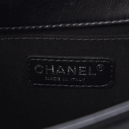 Chanel Calfskin Double Stitch Medium Boy Flap Black 6 of 15