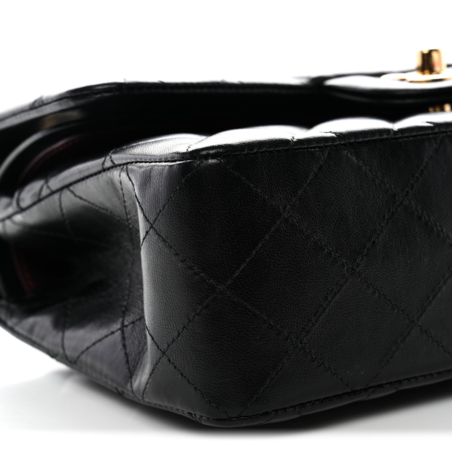 Chanel Lambskin Quilted Small Double Flap Black 9 of 12