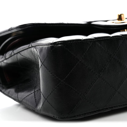 Chanel Lambskin Quilted Small Double Flap Black 9 of 12