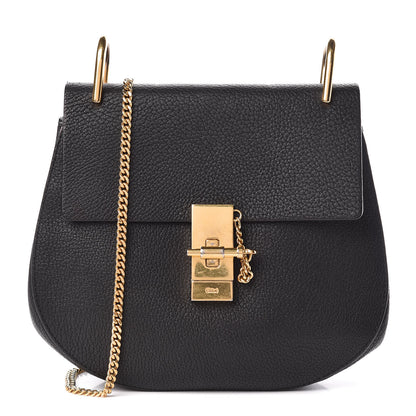 Chloe Grained Lambskin Drew Shoulder Bag Black 1 of 11