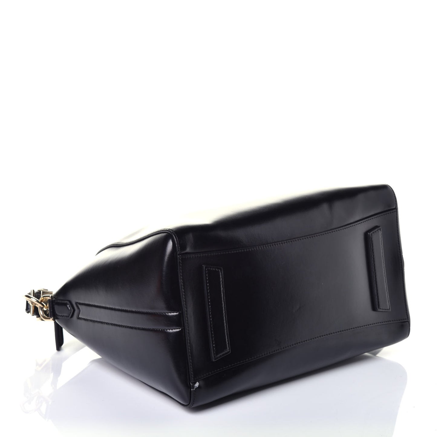 Shiny Lord Calfskin Medium Antigona Black