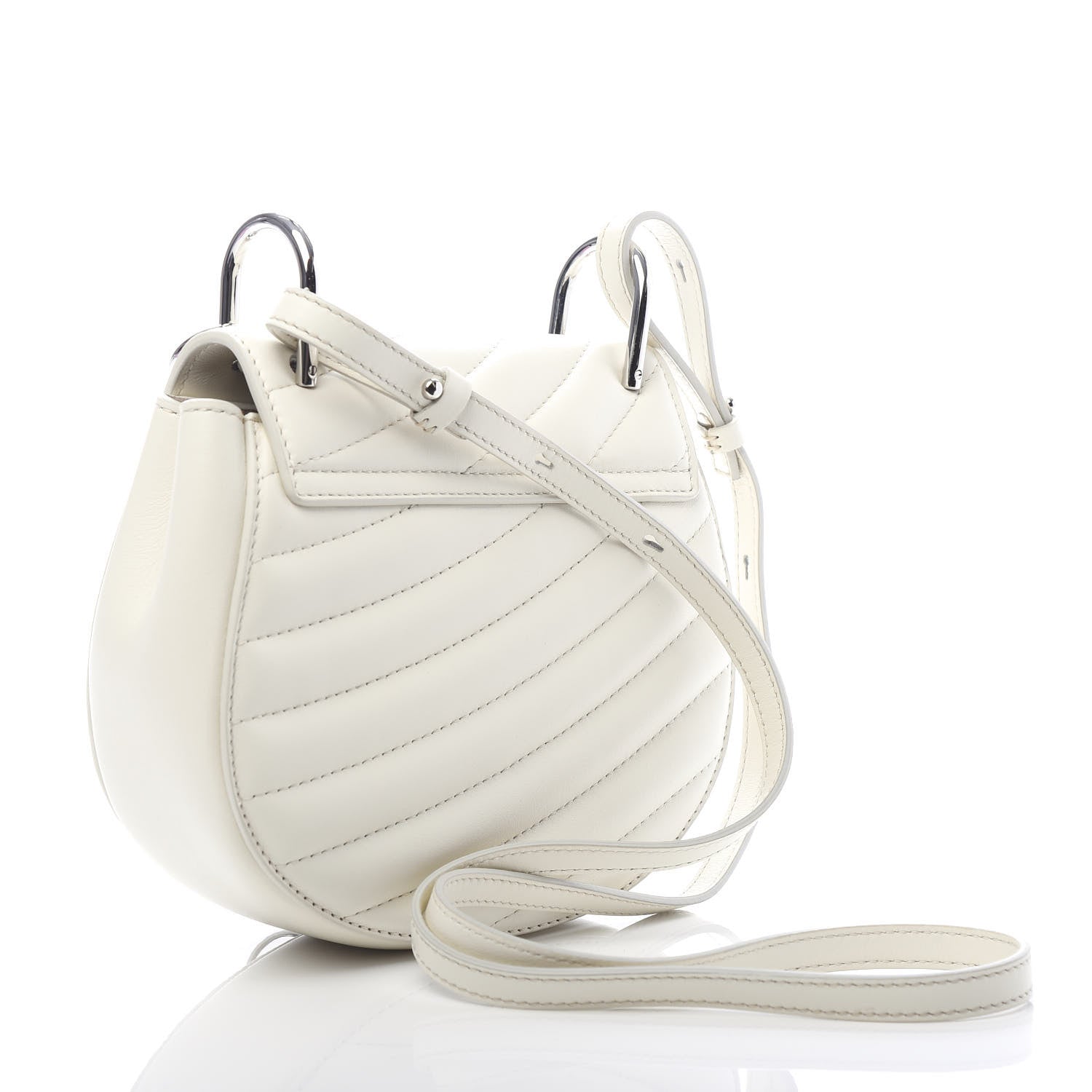 Chloe Calfskin Quilted Mini Drew Bijou Shoulder Bag Natural White 2 of 11