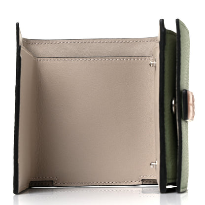 Loewe Grained Calfskin Tri-Fold Wallet Rosemary Tan 5 of 8