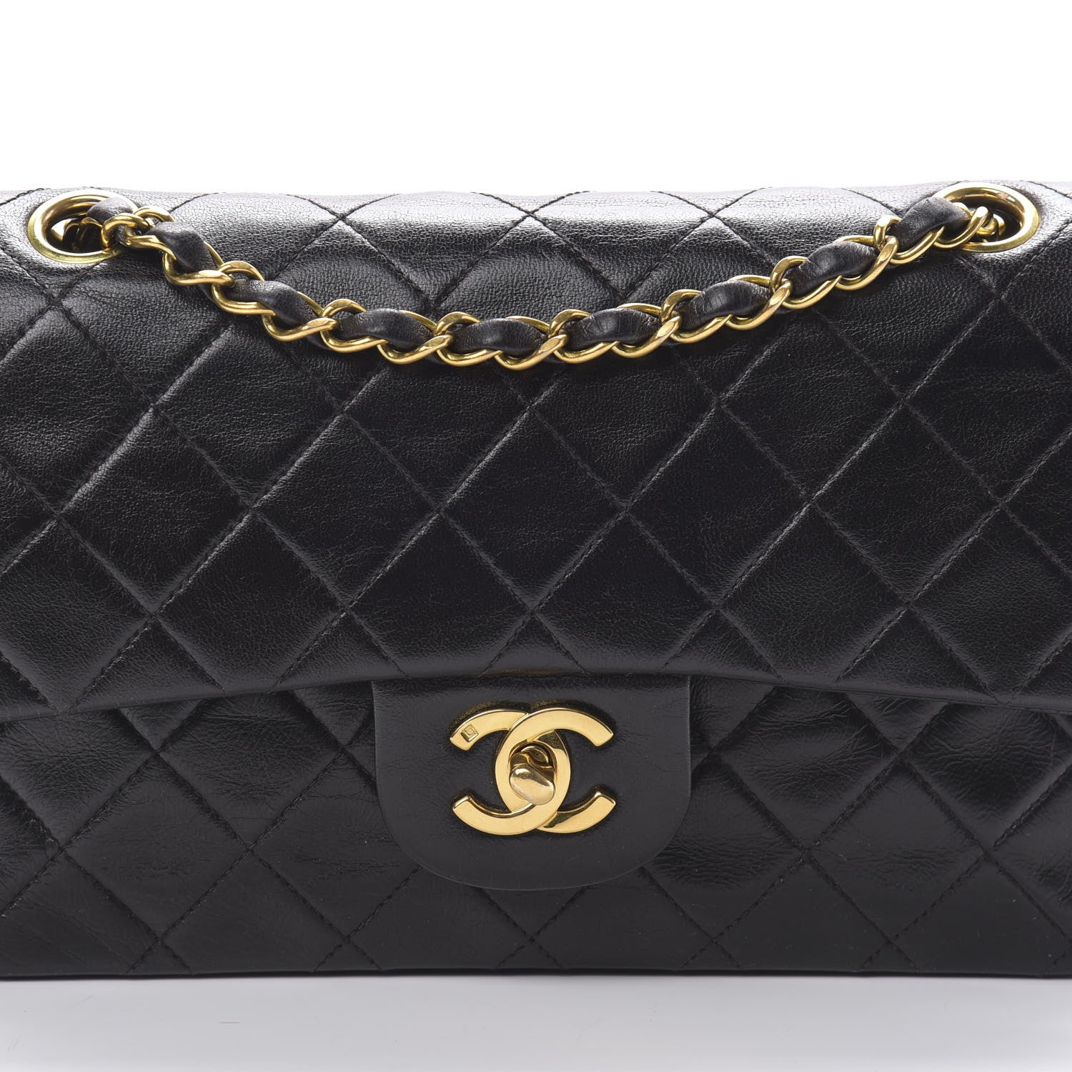 Chanel Lambskin Quilted Small Double Flap Black 9 of 15