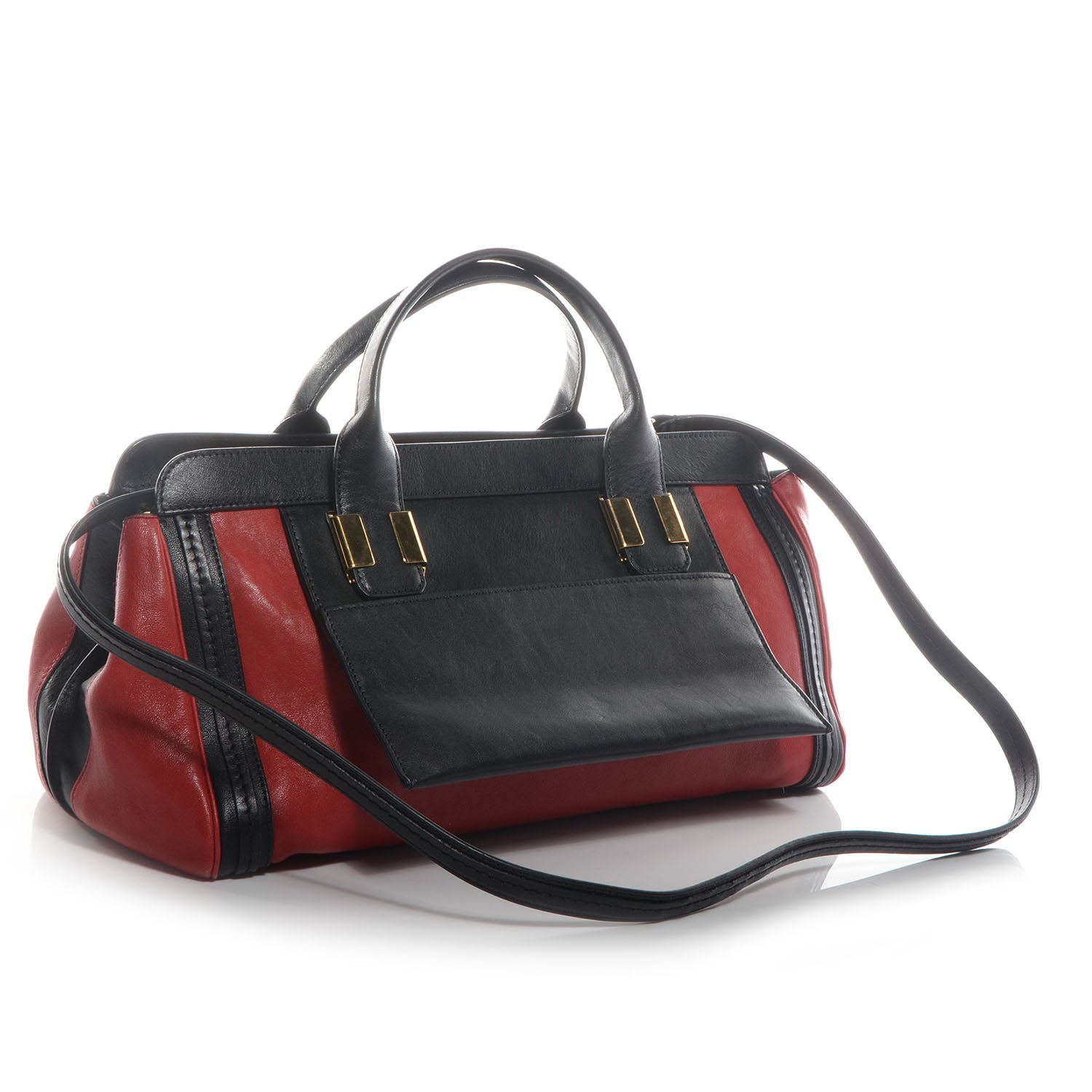 Chloe Leather Medium Alice Satchel Holly Berry 3 of 8