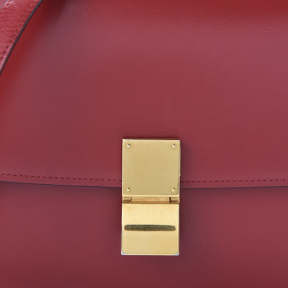 Celine Box Calfskin Medium Classic Box Flap Bag Red 9 of 9