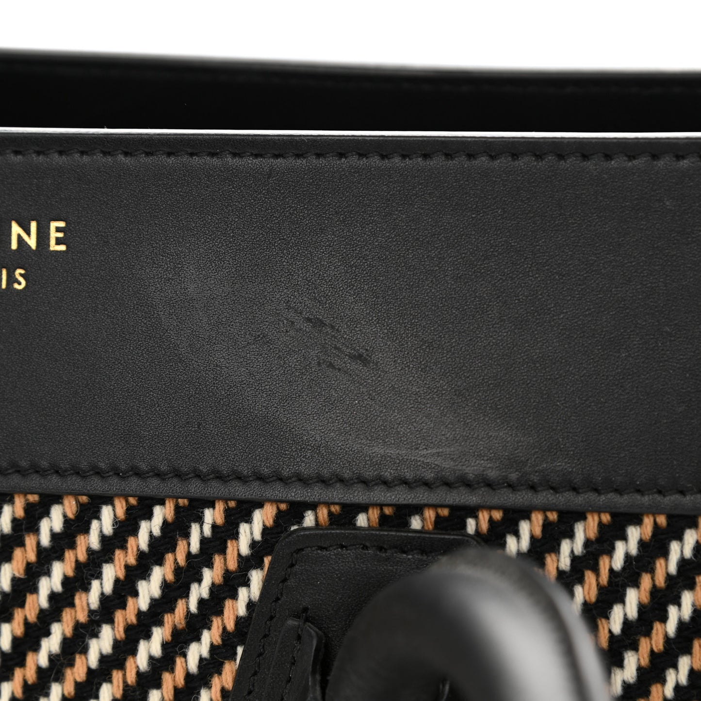 Twill Smooth Calfskin Mini Luggage Dune Black