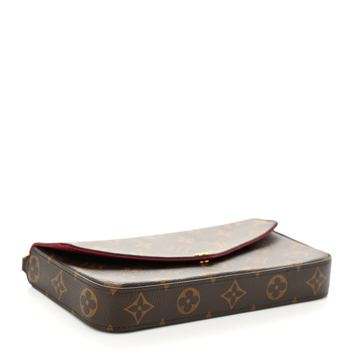 Louis Vuitton Monogram Pochette Felicie Chain Wallet Fuchsia 5 of 9