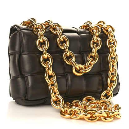 Bottega Veneta Lambskin Maxi Intreccio Padded Chain Cassette Crossbody Bag Fondant 3 of 12