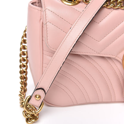 Gucci Calfskin Matelasse Small GG Marmont Shoulder Bag Perfect Pink 10 of 15
