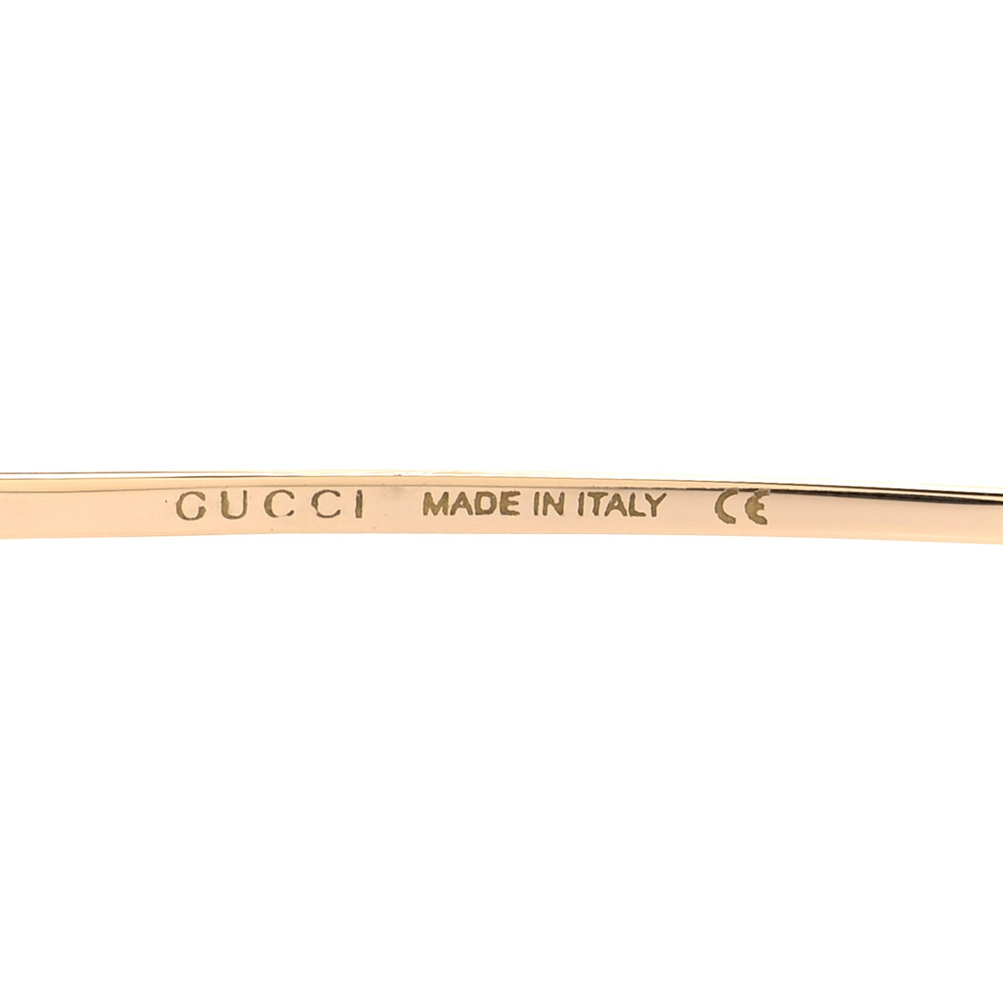 Metal Horsebit Square Frame Sunglasses GG0879S Gold