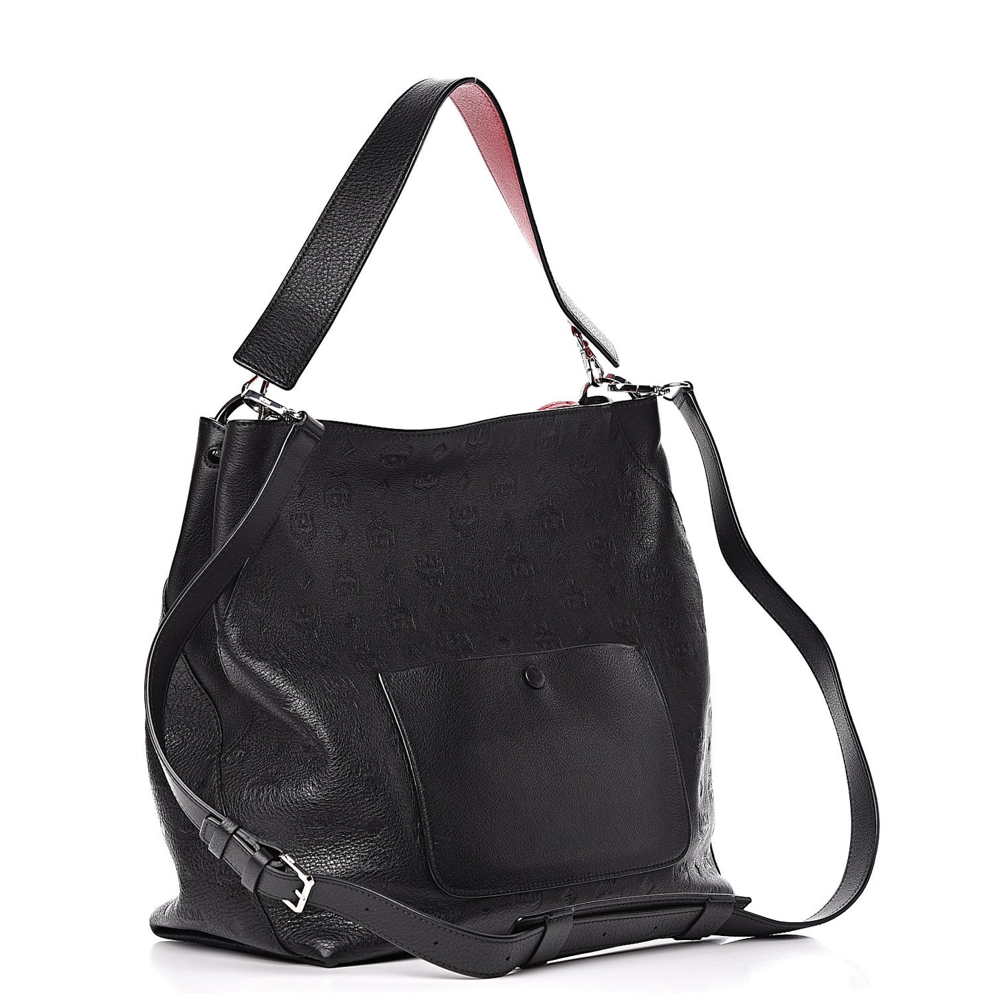 Calfskin Ottomar Large Klara Hobo Black