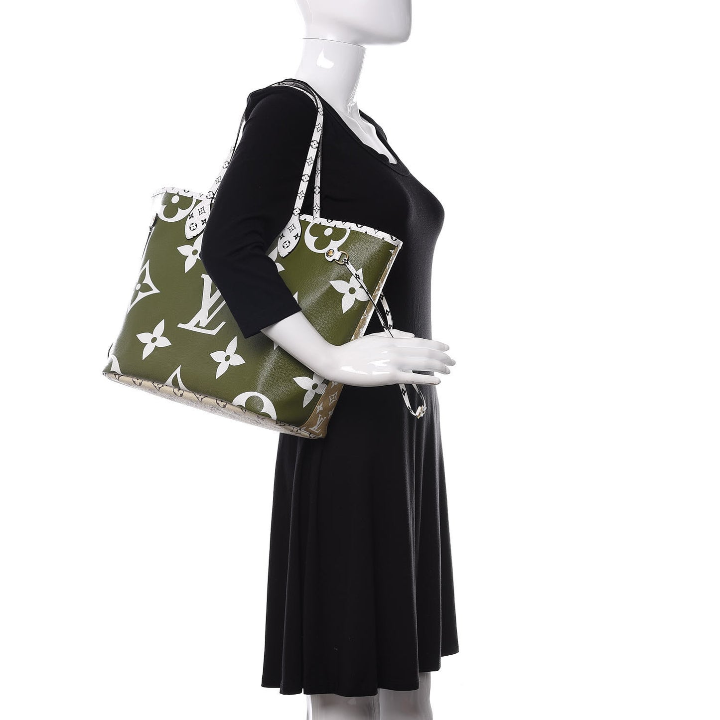 Monogram Giant Neverfull MM Kaki