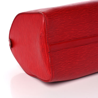 Louis Vuitton Epi Speedy 35 Castillan Red 7 of 13