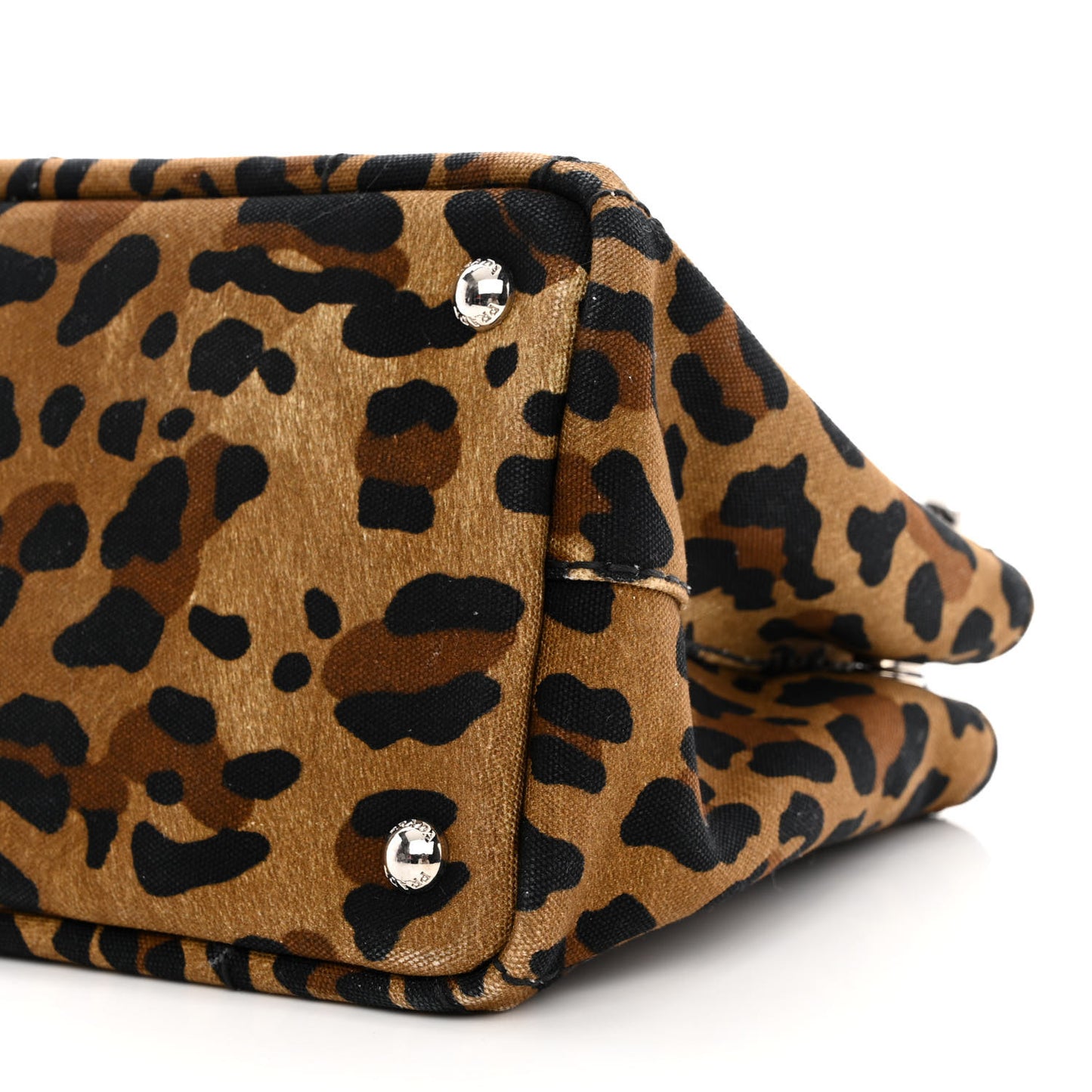 Canvas Leopard Print Small Tote Miele